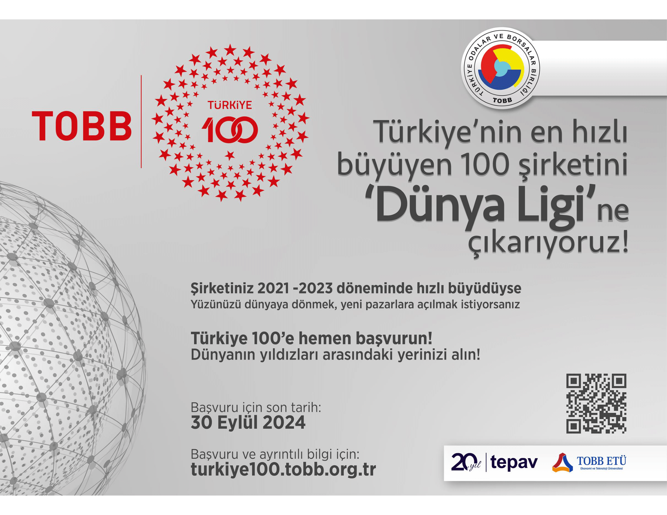 TOBB Türkiye 100 Başvuruları Hk.