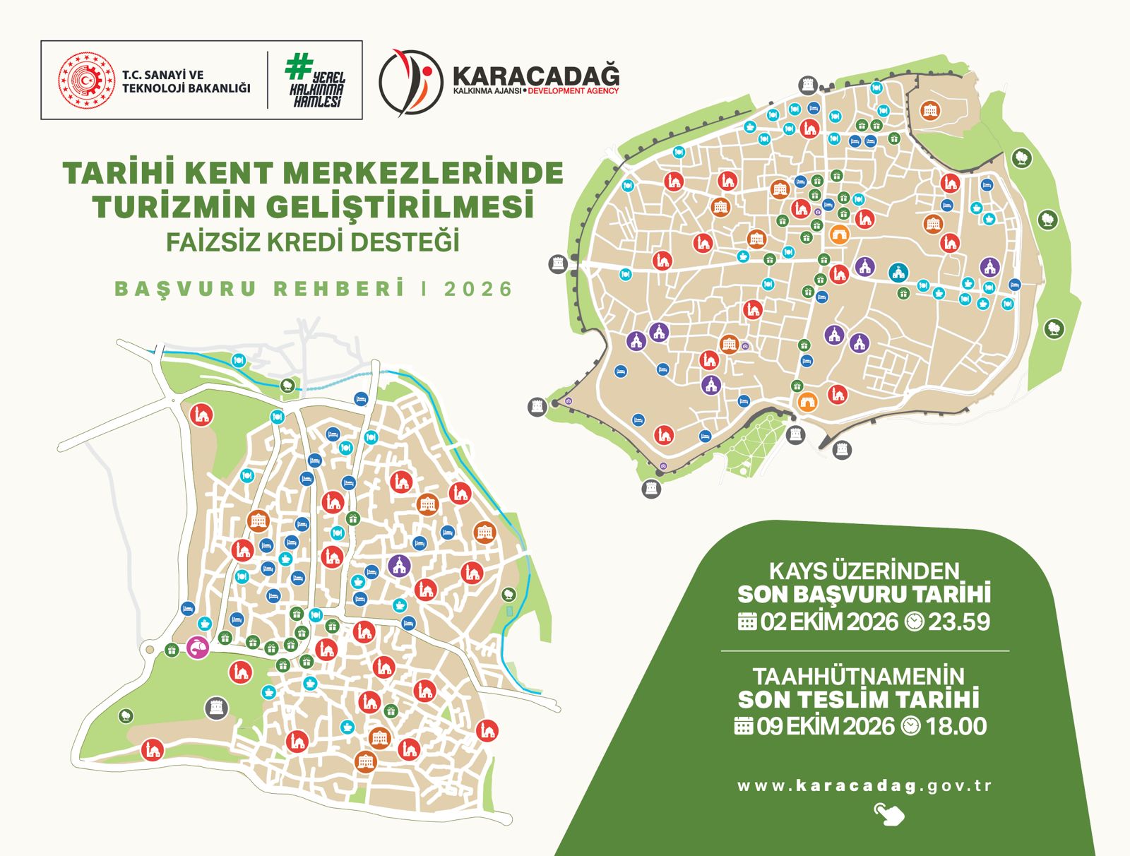 2026 Yılı Tarihi Kent Merkezlerinde Turizmin Geliştirilmesi Faizsiz Kredi Destek Programı (TURGEP)