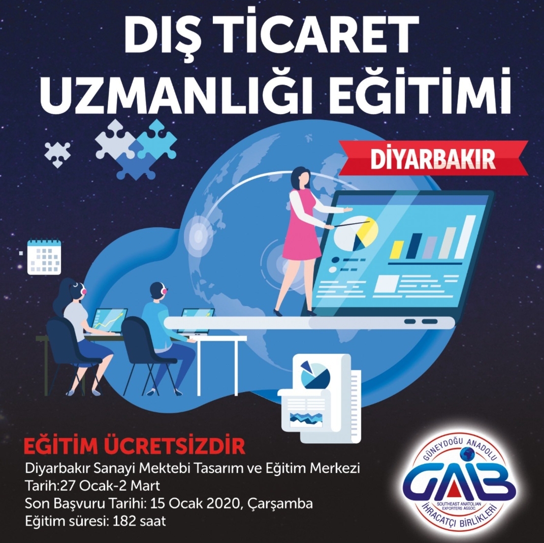 Diyarbakır Sanayi Mektebi’nde Dış Ticaret Uzmanlığı Eğitimi