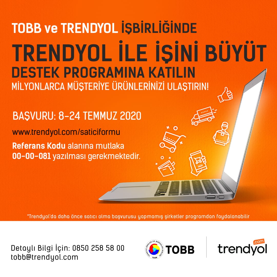 TOBB ve Trendyol İşbirliğinde “TRENDYOL İLE İŞİNİ BÜYÜT” Projesi