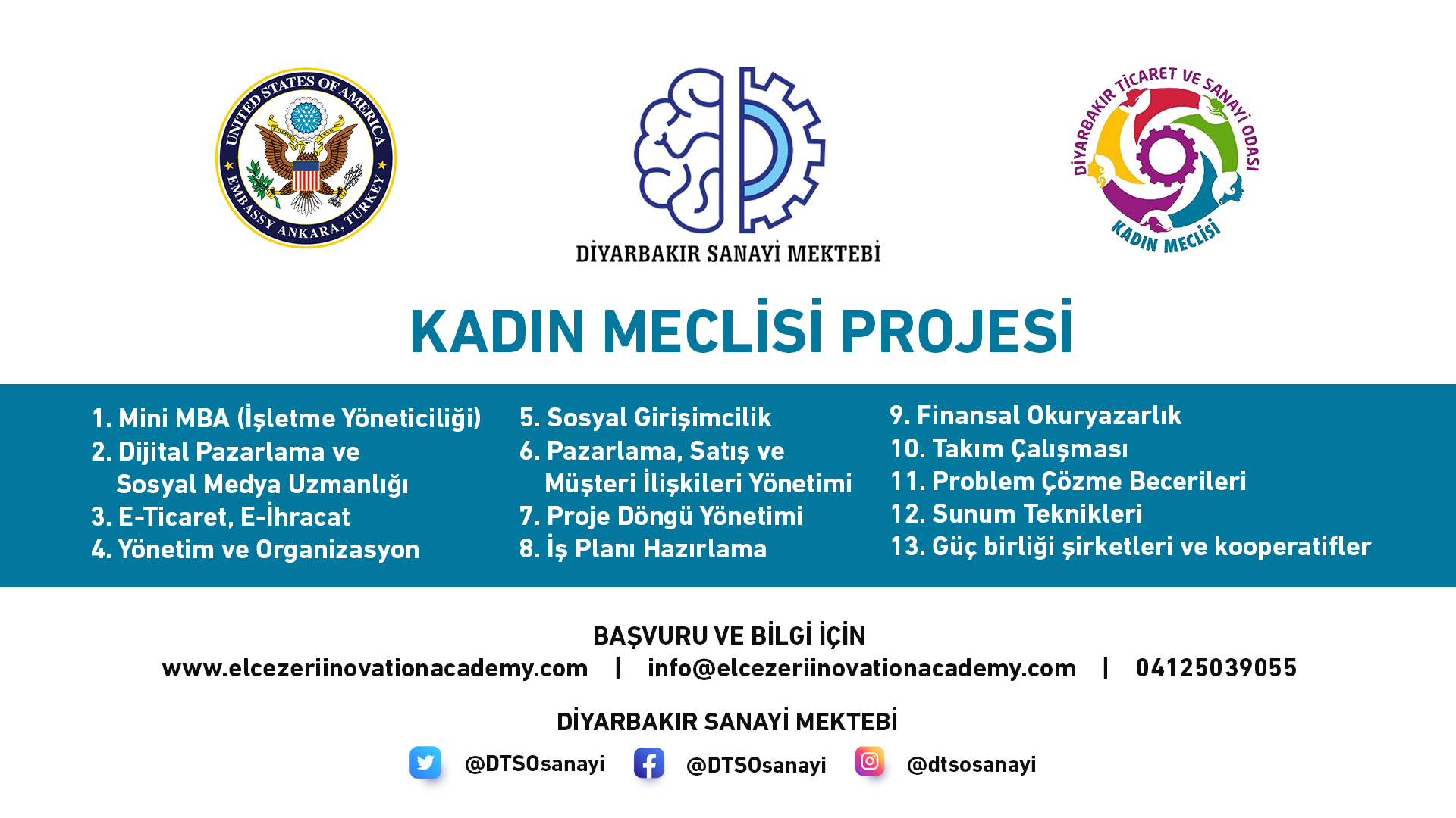 DTSO Bilim Eğitim Vakfı tarafından ABD Büyükelçiliği desteği ile kadınların güçlendirilmesi için online eğitimler başlatıldı